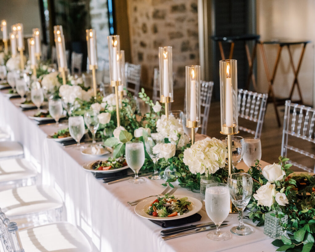 Three Course Dinner at Wedding
